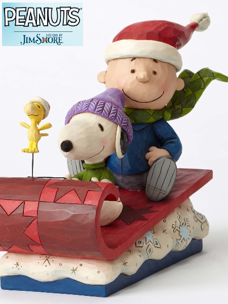 jim shore peanuts snow day